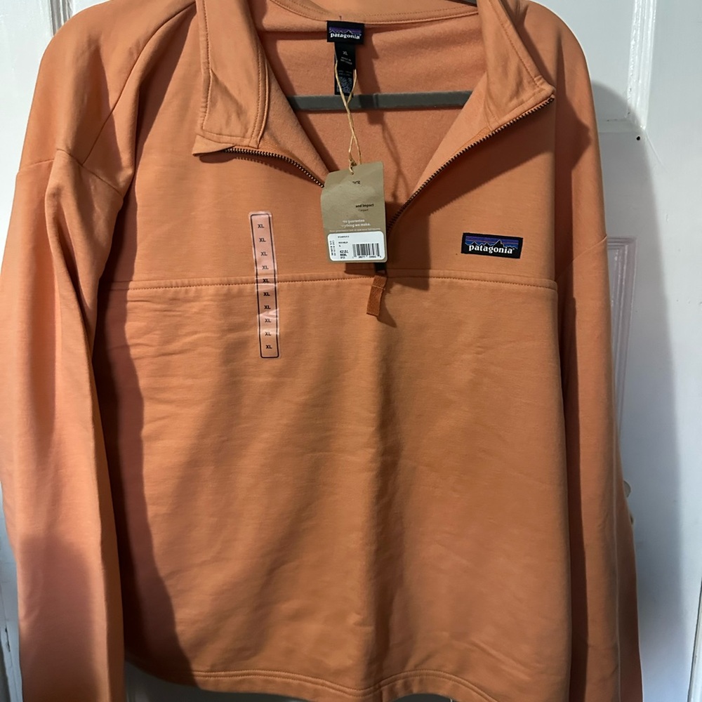 NWT! Patagonia Women's Ahnya 1/4 Zip Pullover Rock Melon XL - Picture 10 of 16
